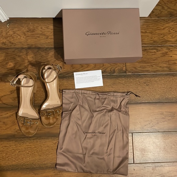 Gianvito Rossi Suede Sandals - Picture 14 of 16